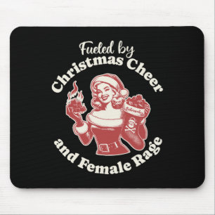 Gewittert durch Weihnachtsjammer und Weibchen Wut  Mousepad