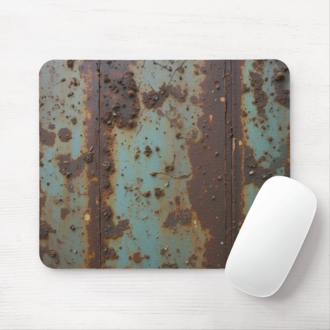Gewitterte industrielle Metallstruktur Mousepad (Mit Mouse)