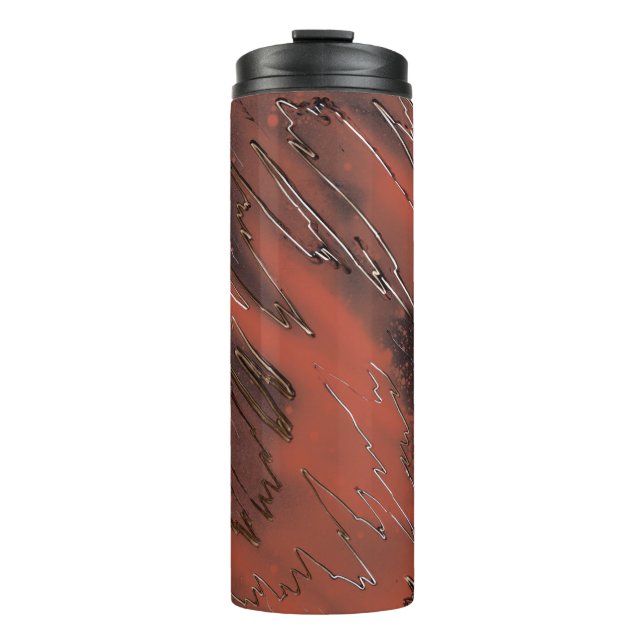 Gewitterte Textur Thermosbecher (Vorderseite)