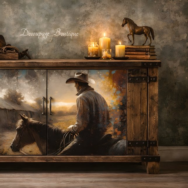 Gewitterter-Stall-Dekoupage Seidenpapier (Weathered Barn Decoupage Tissue Paper)