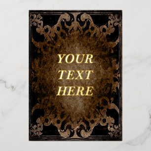Gewittertes Grunge Pergament Textur Leere Folieneinladung