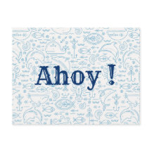 Gewittertes Nautikblau