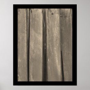 Gewittertes Stallholz Poster