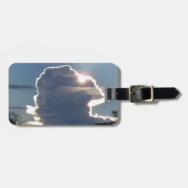 Gewitterwolke blockiert die Sonne Gepäckanhänger (Vorderseite horizontal)