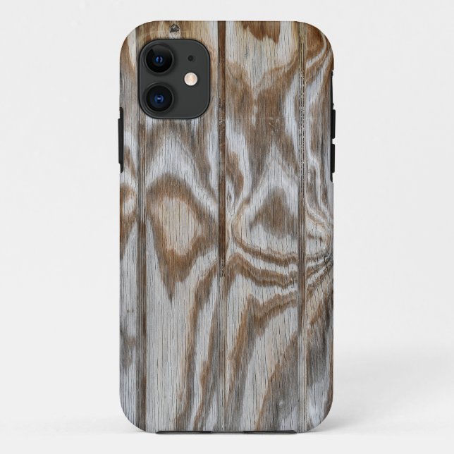 Gewogener Holzkornstoff Case-Mate iPhone Hülle (Rückseite)