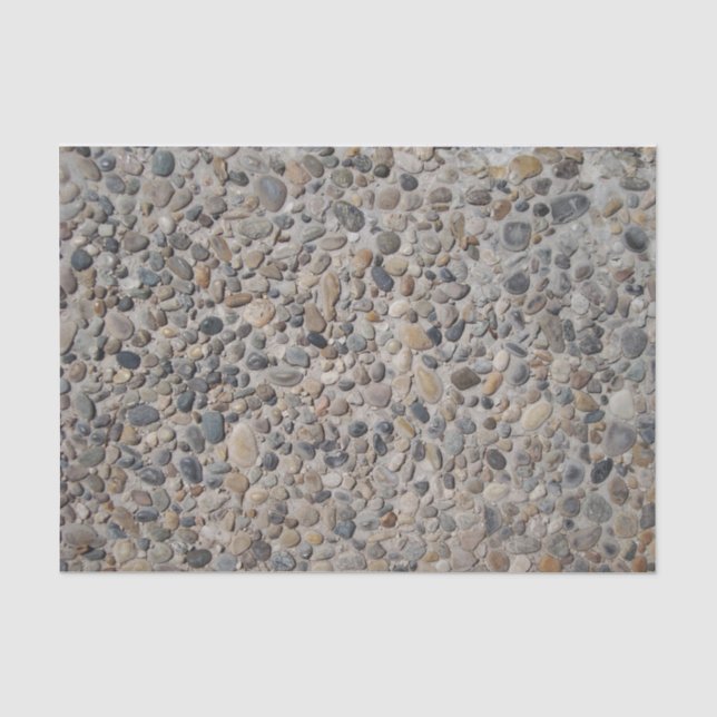 Gewogener Kobelstein Kies Texture DIY Dekoration Seidenpapier (Vorderseite)