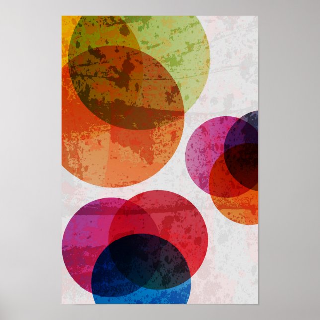 Gewogenes Venn Diagramm Muster Poster (Vorne)