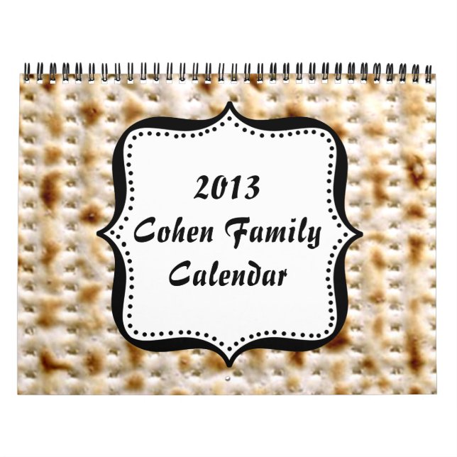 GEWOHNHEIT 2013 jüdischer Matzo-Wandkalender Kalender (Titelbild)