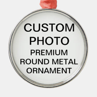 Gewohnheit 2" runde Foto-Weihnachtsbaum-Verzierung Ornament Aus Metall