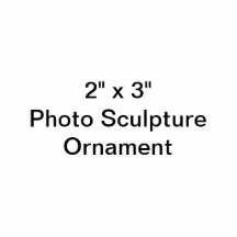 Gewohnheit 2" x 3" Foto-Skulptur-Verzierung