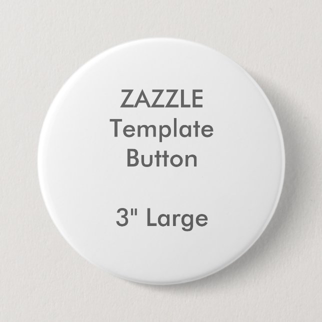Gewohnheit 3" große runde Knopf-Raum-Schablone Button (Vorderseite)