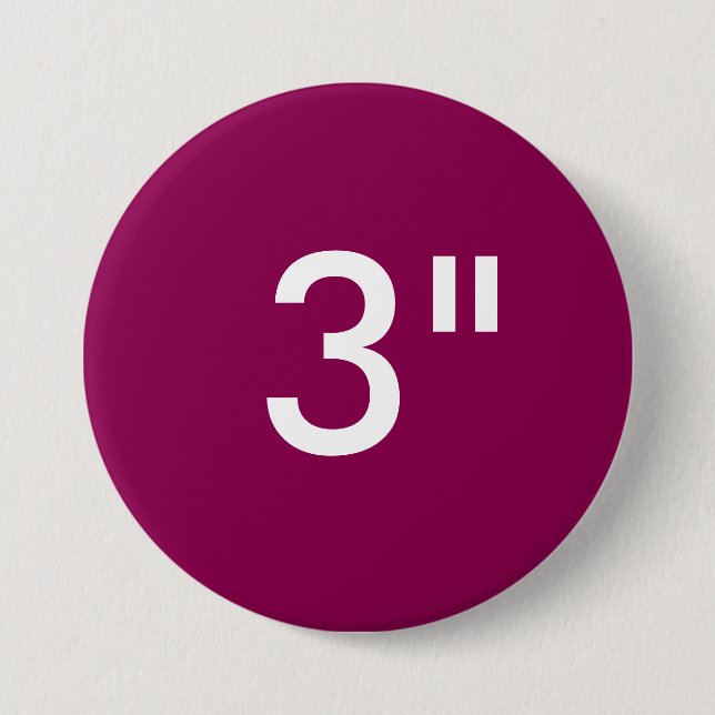Gewohnheit 3" Zoll-große runde Button (Vorderseite)