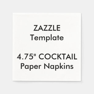 Gewohnheit 4,75" COCKTAIL Wegwerfpapierservietten Serviette