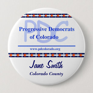 Gewohnheit 4" PDC Knopf Button