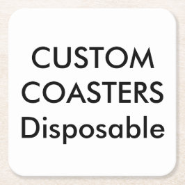 Gewohnheit 4" Quadrat-WegwerfParty-Untersetzer Rechteckiger Pappuntersetzer