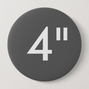 Gewohnheit 4" Zoll-enorme runde Button