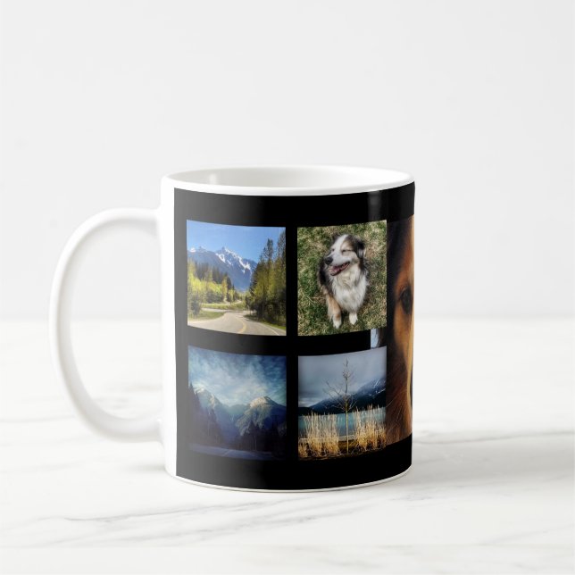 Gewohnheit 9 Instagram Foto-Collage Kaffeetasse (Links)