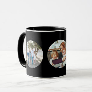 Gewohnheit addieren 3 Foto-Auto-rundes Tasse
