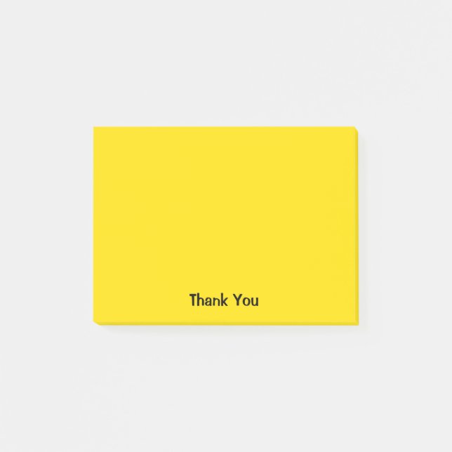 Gewohnheit danken Ihnen | Gelb Post-it Klebezettel (Vorderseite)