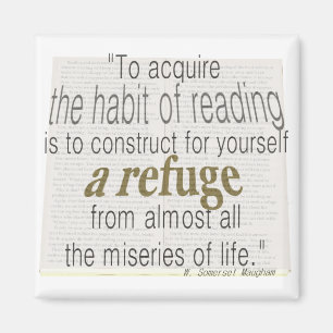 Gewohnheit der Lesung Magnet