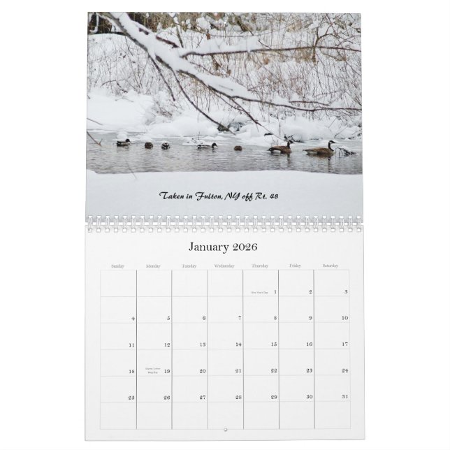Gewohnheit Druckkalender-Szenen von Oswego County Kalender (Jan 2026)