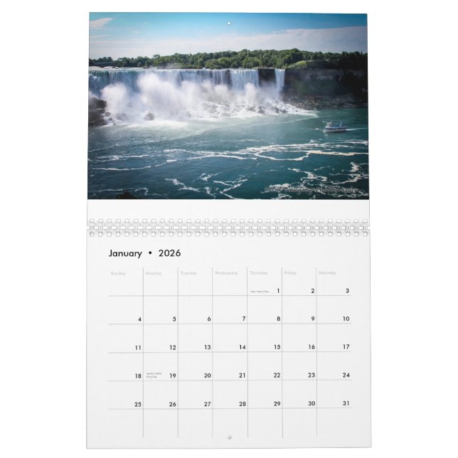 Gewohnheit Druckniagara- fallskalender Kalender (Jan 2026)