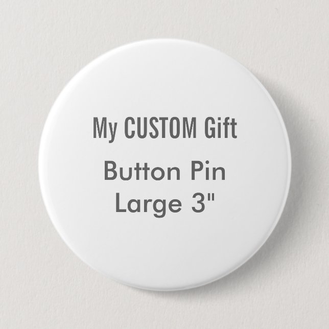 Gewohnheit druckte 3" großes rundes button (Vorderseite)