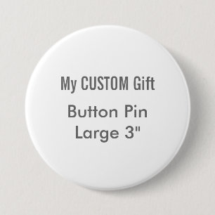 Gewohnheit druckte 3" großes rundes button