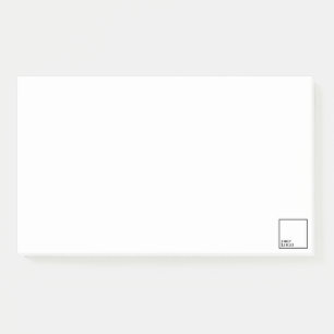 Gewohnheit eingebrannte riesige Post-It 10" x6 " Klebezettel