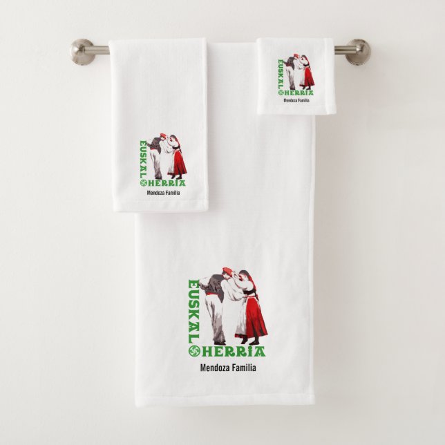 Gewohnheit, Euskal Herria, traditionelles Badhandtuch Set (Insitu)