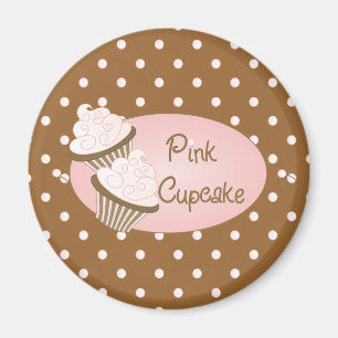 Gewohnheit für rosa kleinen Kuchen Magnet