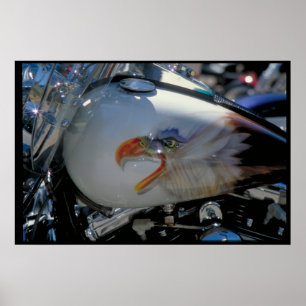 Gewohnheit gemalter Kraftstofftank - South Dakota Poster