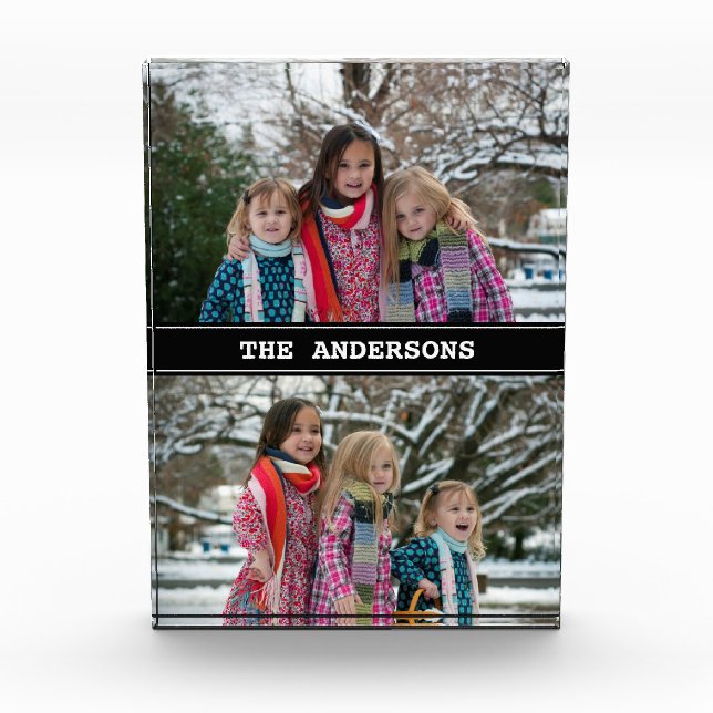 Gewohnheit genannter Foto-Collagen-Foto-Block Fotoblock (Vorderseite)