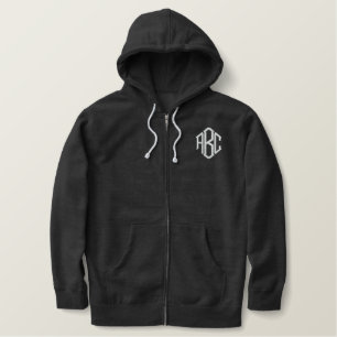 Gewohnheit gestickte Initialen Bestickter Hoodie