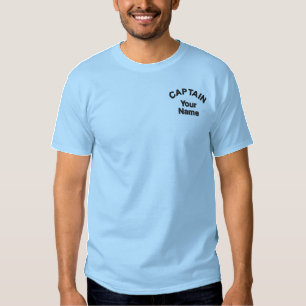 Gewohnheit gestickter Kapitän Template Besticktes T-Shirt
