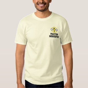 Gewohnheit gesticktes Imker-Shirt Besticktes T-Shirt