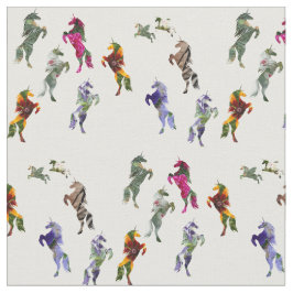 Gewohnheit kämmte Gewebe-Einhörner der Stoff