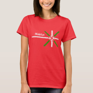 Gewohnheit, Kreide gezeichneter Baske Ikurriña un T-Shirt