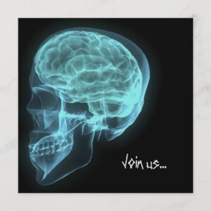 GEWOHNHEIT LÄDT - blauen Einladung