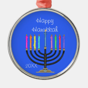 GEWOHNHEIT MENORAH u. CHANUKKA Ornament/STAR VON Silbernes Ornament