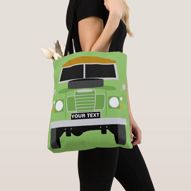 GEWOHNHEIT PERSONIFIZIEREN GRÜNE LAND ROVER-REIHE TASCHE (Von Nahem)