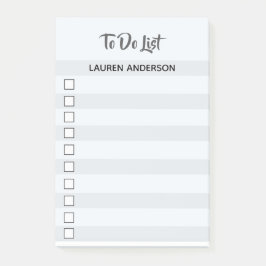 Gewohnheit Zu-listen Post-Itanmerkungen auf Post-it Klebezettel