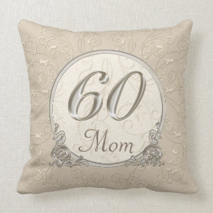 Gewohnheits-60. Jahrestags-Geschenke für Mama und Kissen