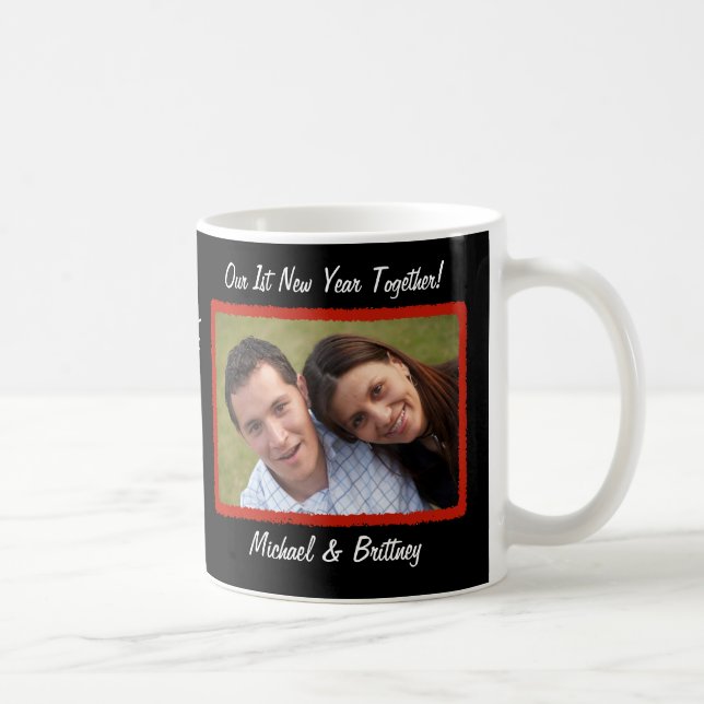 Gewohnheits-Foto-Tasse des glücklichen neuen Kaffeetasse (Rechts)