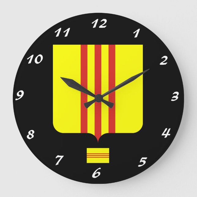 Gewohnheits-Wanduhr VIETNAMS, Südvietnam Große Wanduhr (Vorderseite)