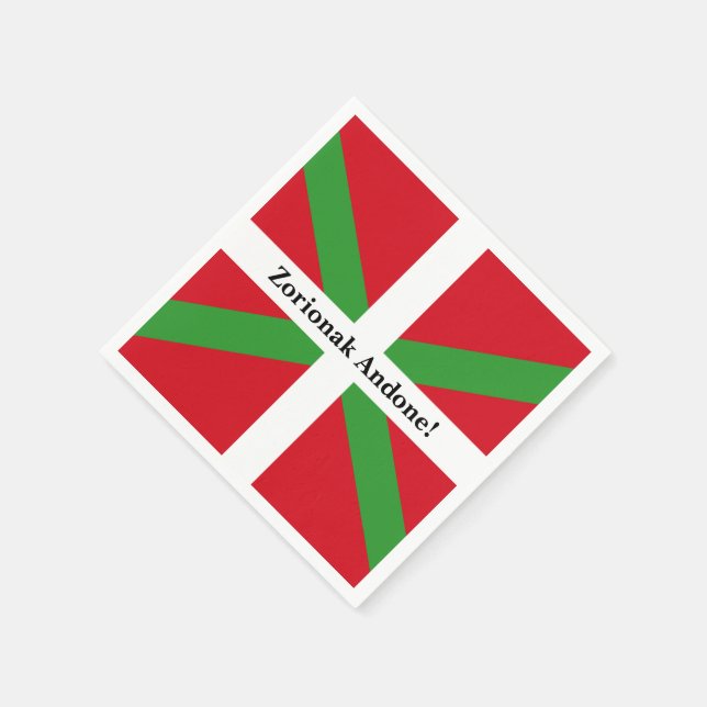 Gewohnheitsrecht, Nationalflagge des Baskenlandes, Serviette (Ecke)