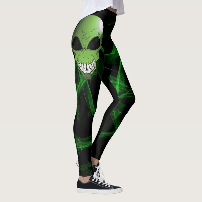 Gewohnheitsrechtliche Leggings der grünen Alien (Rechts)