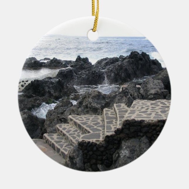Gewohnheitsverzierung Garachicos, Teneriffa Keramik Ornament (Vorne)