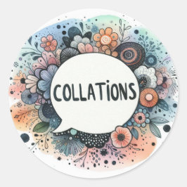 Gewöhnliche runde Aufkleber