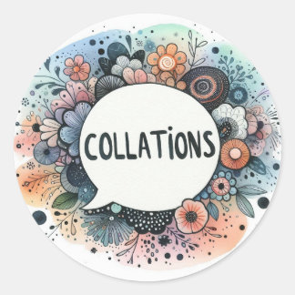 Gewöhnliche runde Aufkleber